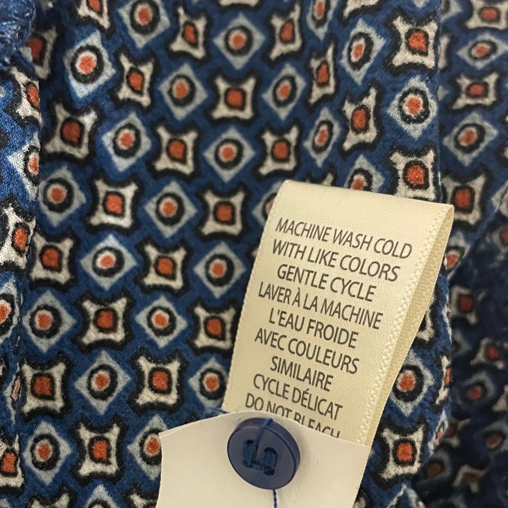 Max Studio Navy Geometric Jumpsuit - Picture 6 of 6